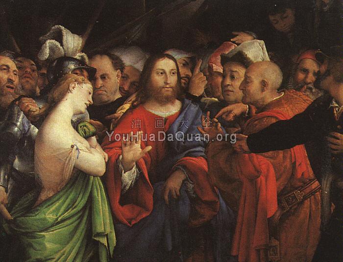 The adulterous woman - 洛伦佐·洛图